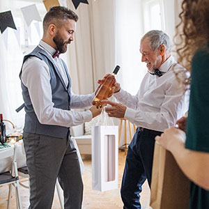 Luksusowe pudełko do pakowania wina z papieru pakowego w kolorze brązowym, trwały papier ekologiczny 3