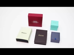 PU skórzane pierścień biżuteria opakowanie pudełko Custom LOGO Design 2 w 1 hurtowy