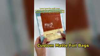 Niestandardowe torby OPP Opakowanie z matowej folii laminowanej