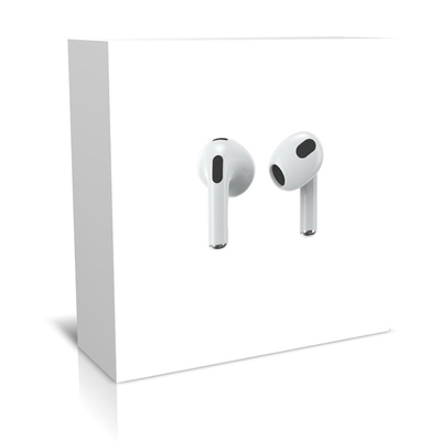 Niestandardowe białe kartonowe pudełka do pakowania airpods do bezprzewodowych słuchawek dousznych