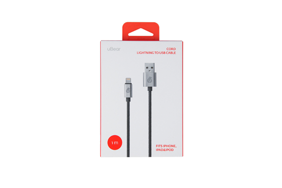 SGS Niestandardowy kolorowy papierowy kabel do transmisji danych Usb Pudełko z haczykiem