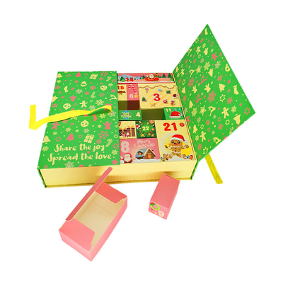 Pantone Color Christmas Gift Box Odliczanie kalendarza Adwentowe pudełko z niespodzianką