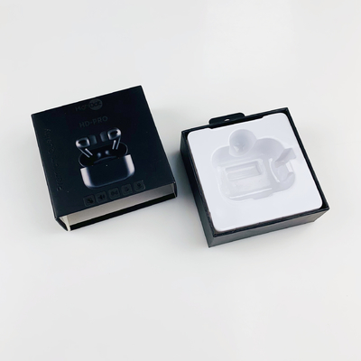 ODM Bluetooth Earphone Box Embossing TWS Headset bezprzewodowy Package Box With Hooks & Blister Tray For Airpods