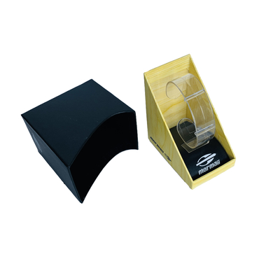 Niestandardowe logo Sztywny organizer na zegarki Pudełko prezentowe z wyjmowaną tacą na zegarki