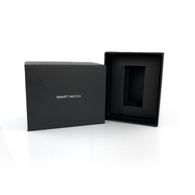 Premium Niestandardowe logo Druk Spot UV Sztywne pudełka na zegarki Pudełka upominkowe z tacką EVA na Smartwatch