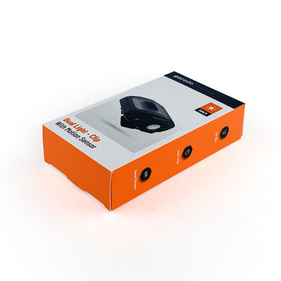 Fabrycznie dostosowane pudełko do pakowania latarki LED z klipsem, lampy czołowej, papierowe pudełka z papierową wkładką do podwójnego światła