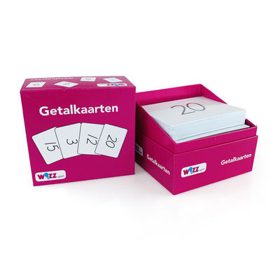 Niestandardowe Popularne Gry Zabawne Karty do Gry AR z Numerami Flash Cards z Niestandardowym Opakowaniem Kartonowym do Kart do Gry