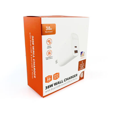 Custom Design Folding Wall Charger Packaging Box USB A USB C Power Delivery Charger Retail Box 